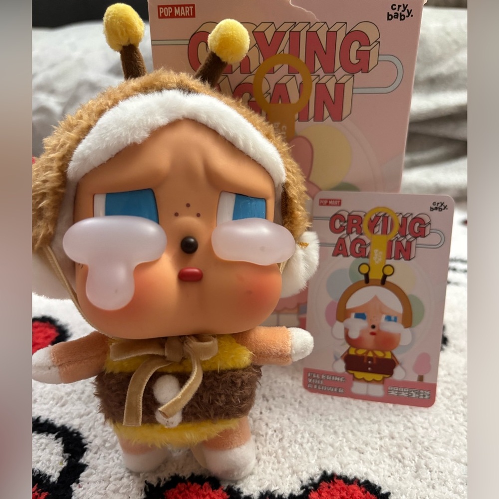CRYBABY Crying Again Series - Vinyl Faces Plush - I'll Bring You A Flower